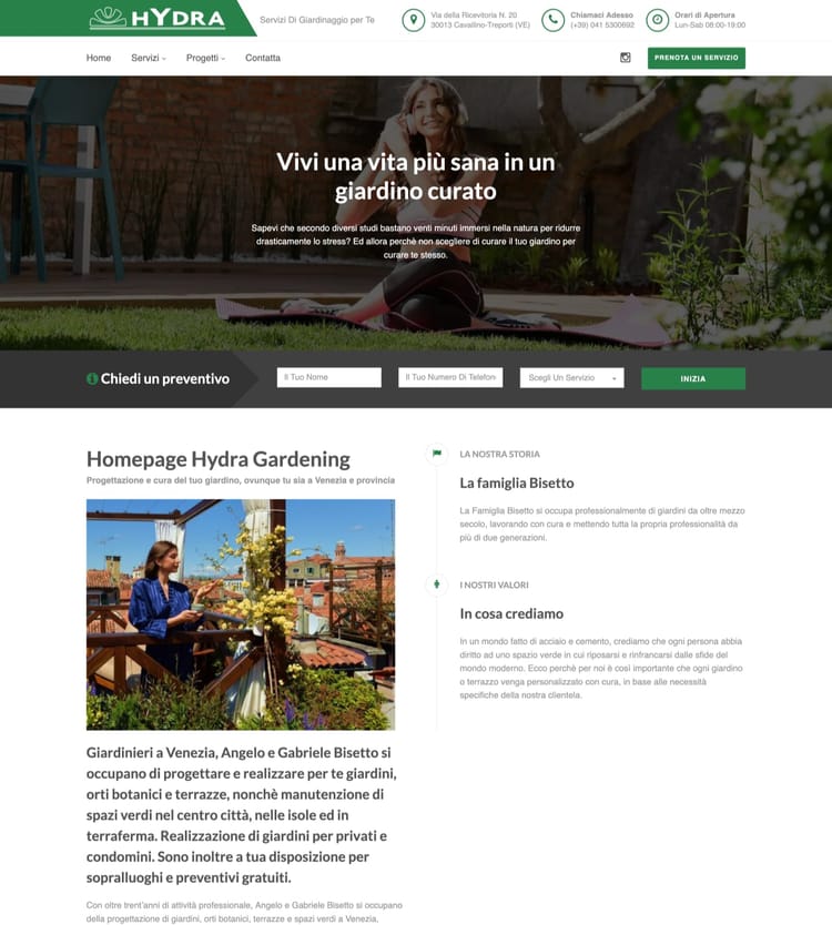 Azienda specializzata in servizi di giardinaggio